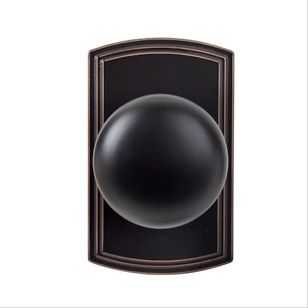 Delaney Hardware Italian Collection Santo Edged Oil-Rubbed Bronze Hall/Closet Door Knob 364607